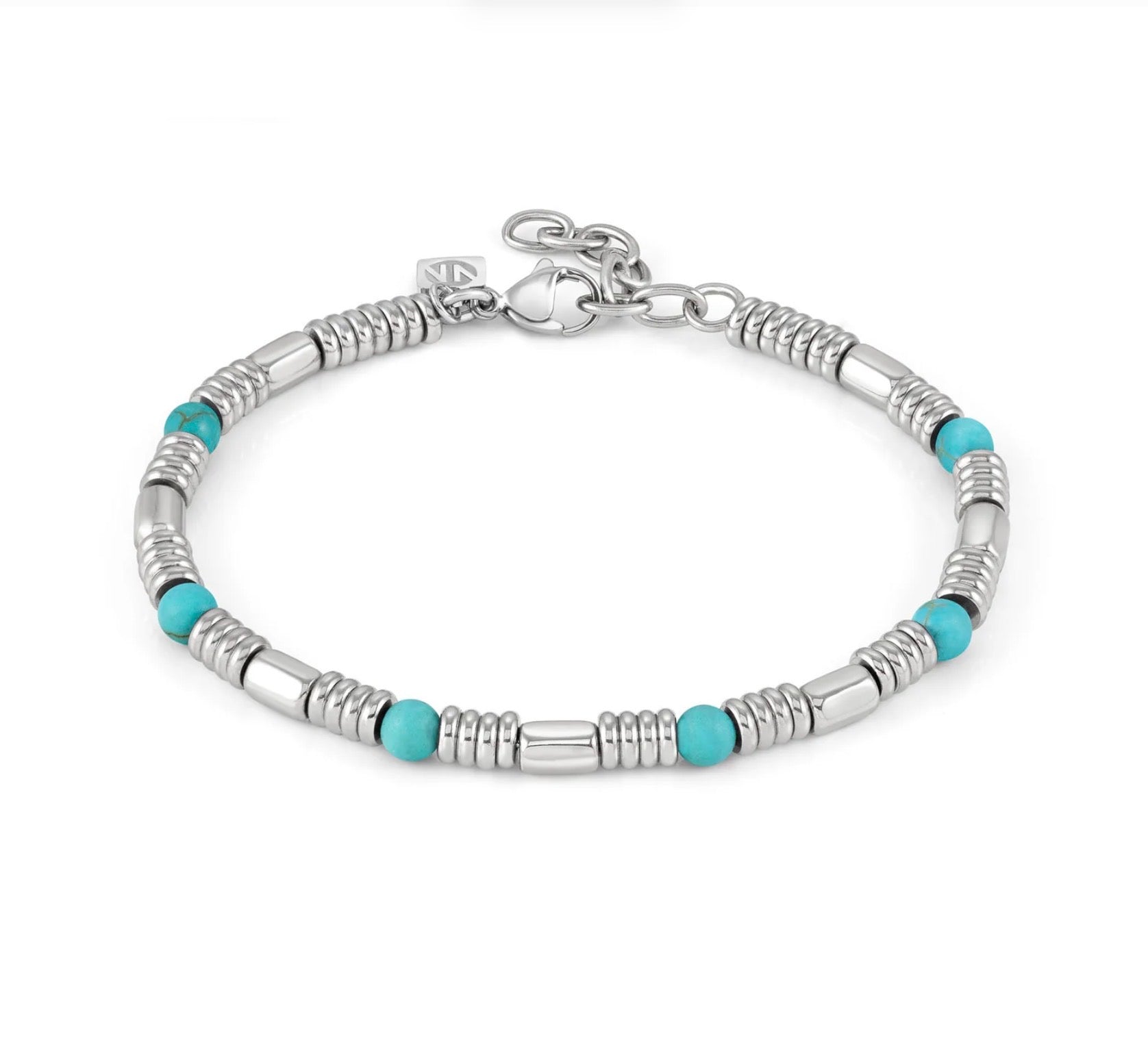 SS BEAD & TURQUOISE BLET - INSTINCT STYLE