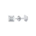 CORE | SILV SQ 5MM CZ STEP PYRAMID STUD ER