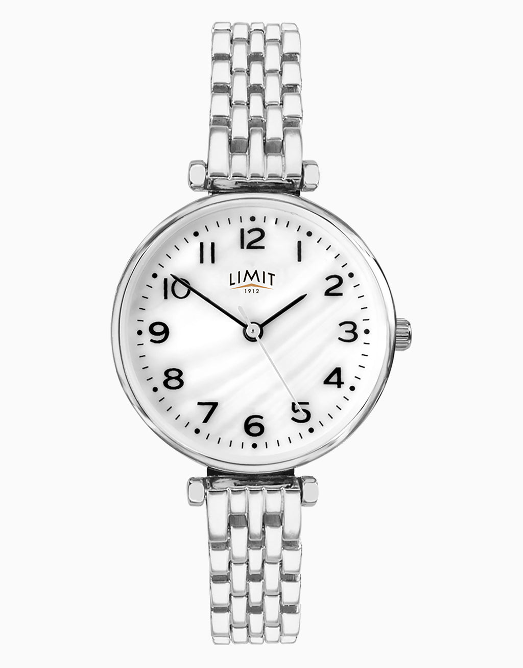 LADIES LIMIT WM RND MOP DL. BLK BRACELET WATCH