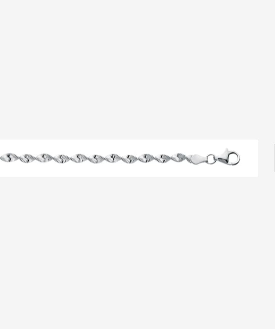 SILVER TWIST SNAKE BRACELET