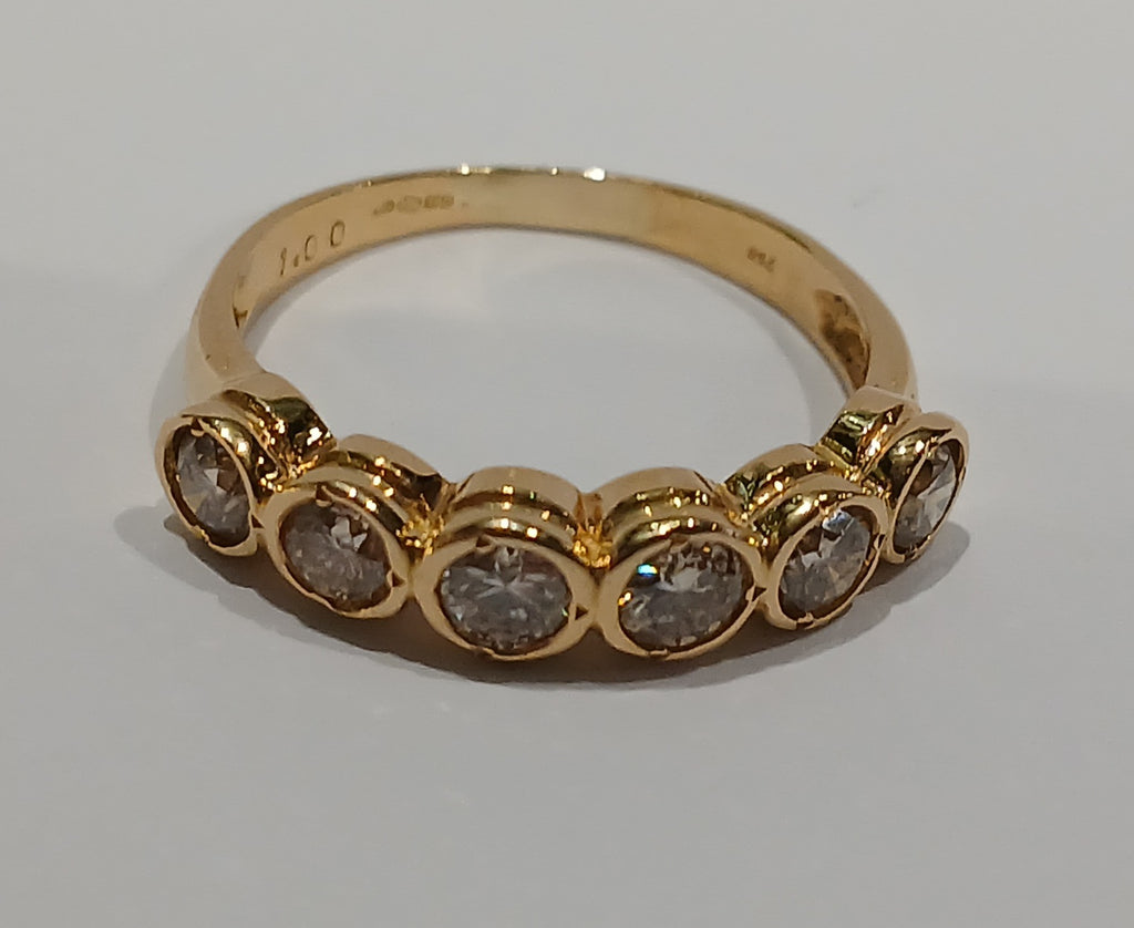 Ladies 18ct 1.0CTDiamond 5 Stone Ring