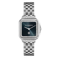 LDS SS OLIVIA B SQU BLK/NAVY BLUE DL CZ OUTER BEZEL BW