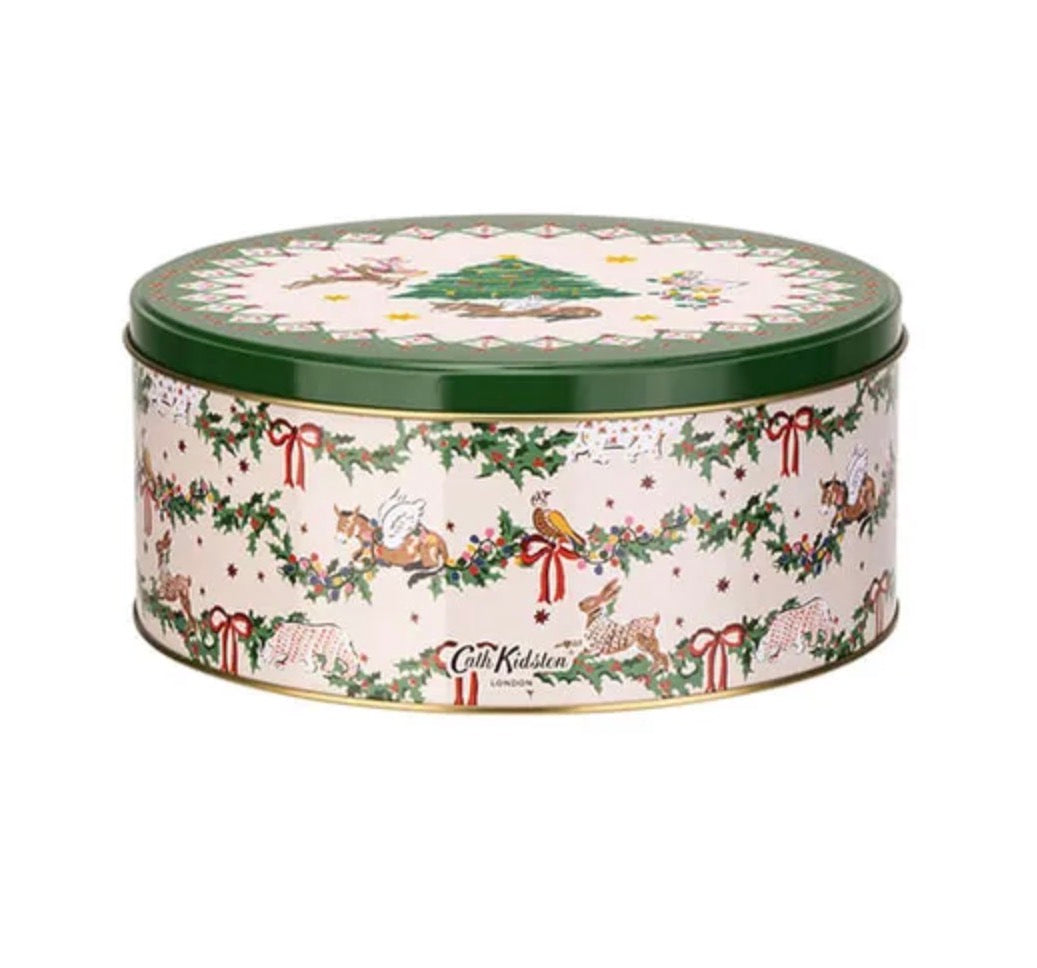 CATH KIDSTON CHRISTMAS 2 PIECE CAKE TIN SET