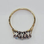 18YG 3.4G 0.50CT ROUND DIAMOND TRILOGY RING N | PRE OWNED