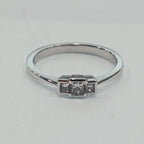 18WG 3.1G 3 PRINCESS CUT DIAMOND TRILOGY RING P | PRE OWNED