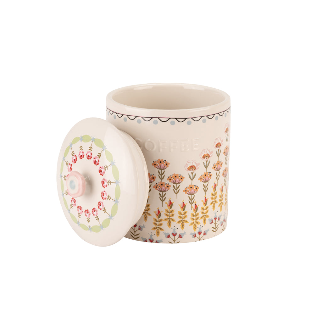 CATH KIDSTON PAINTED TABLE CERAMIC COFFEE STORAGE
