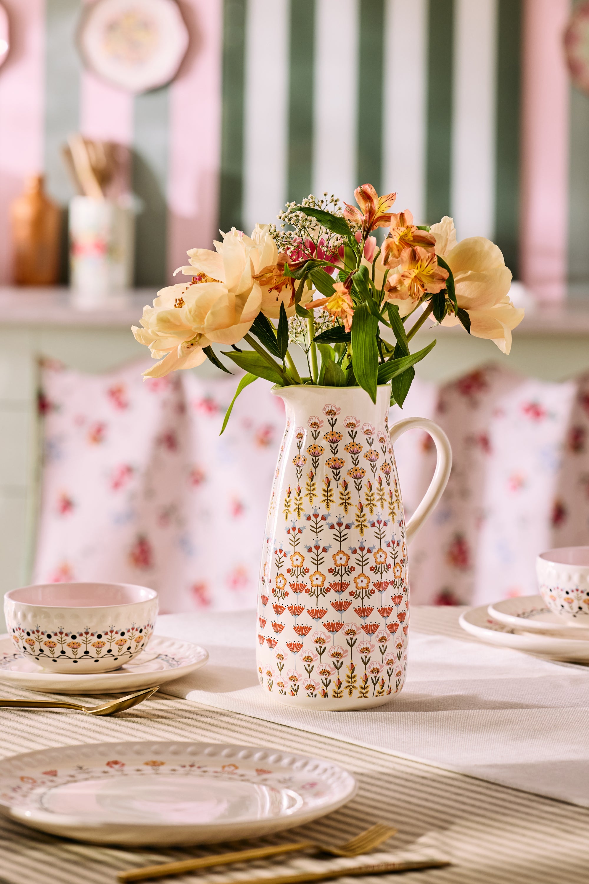 CATH KIDSTON CREAM CERAMIC PITCHER JUG