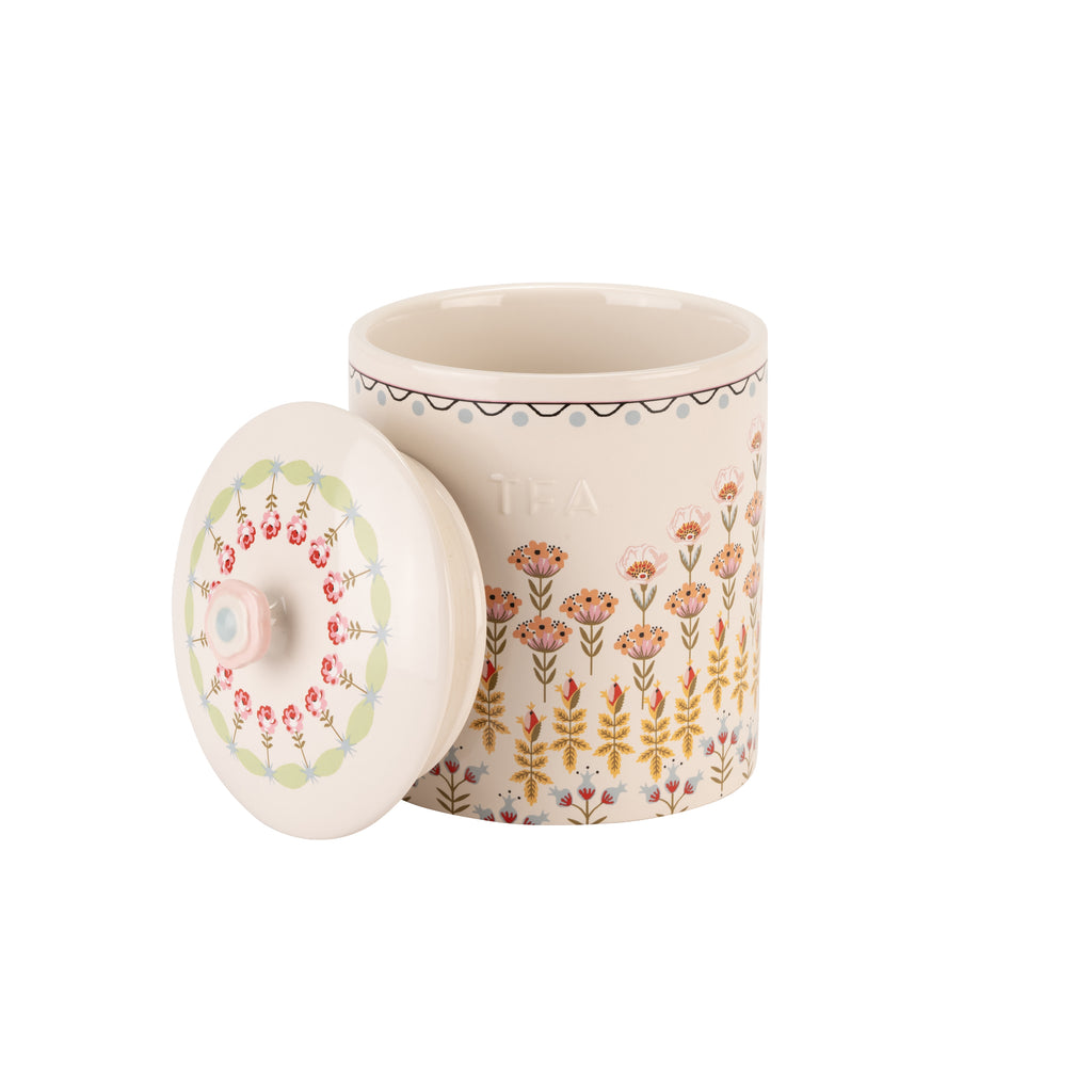CATH KIDSTON PAINTED TABLE CERAMIC TEA STORAGE