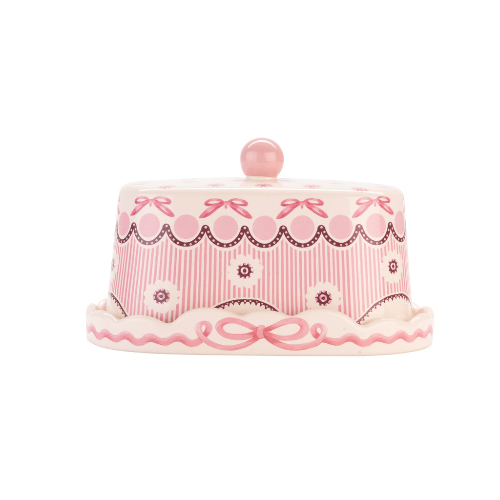 CATH KIDSTON SPITAFIELDS SILK PINK BUTTER DISH