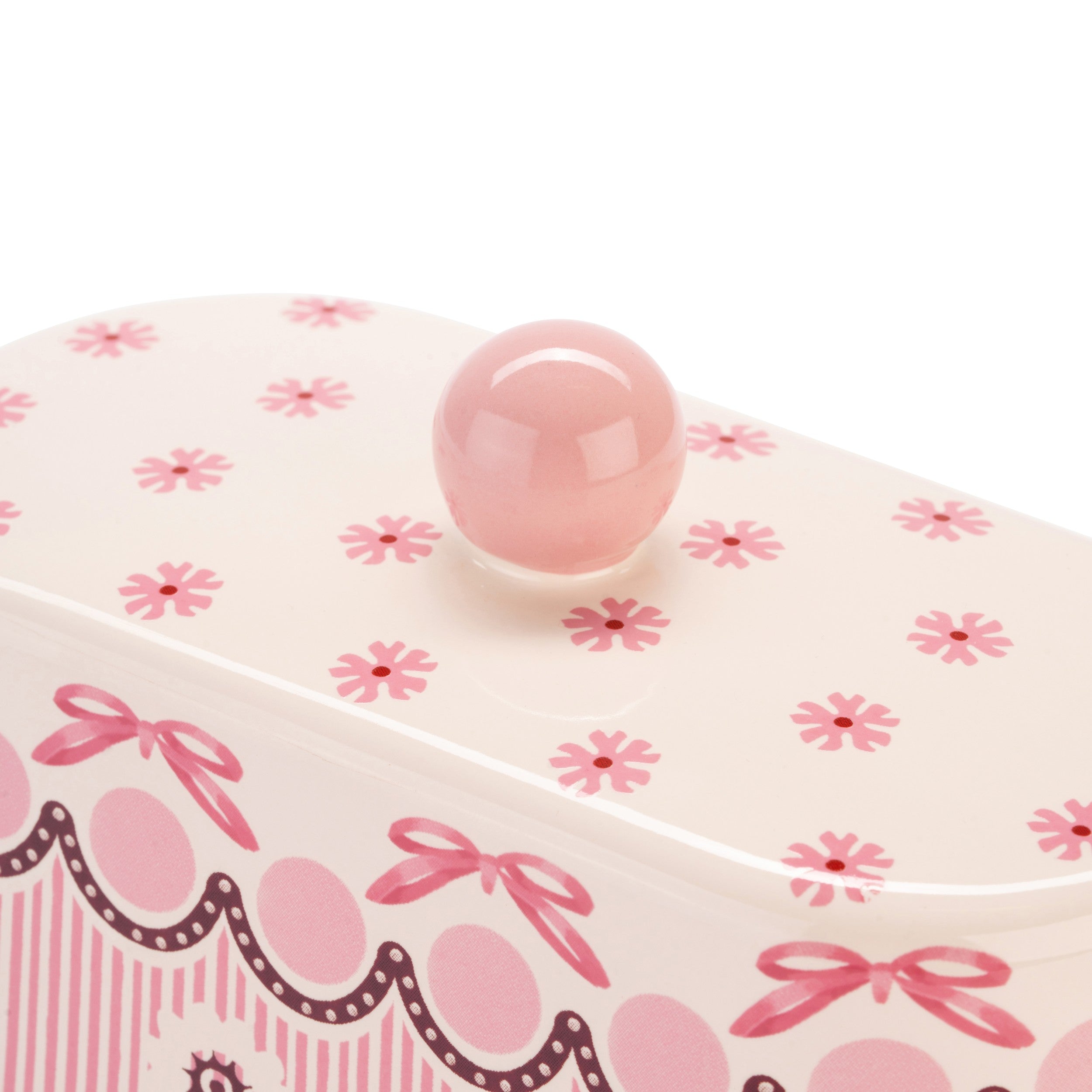 CATH KIDSTON SPITAFIELDS SILK PINK BUTTER DISH
