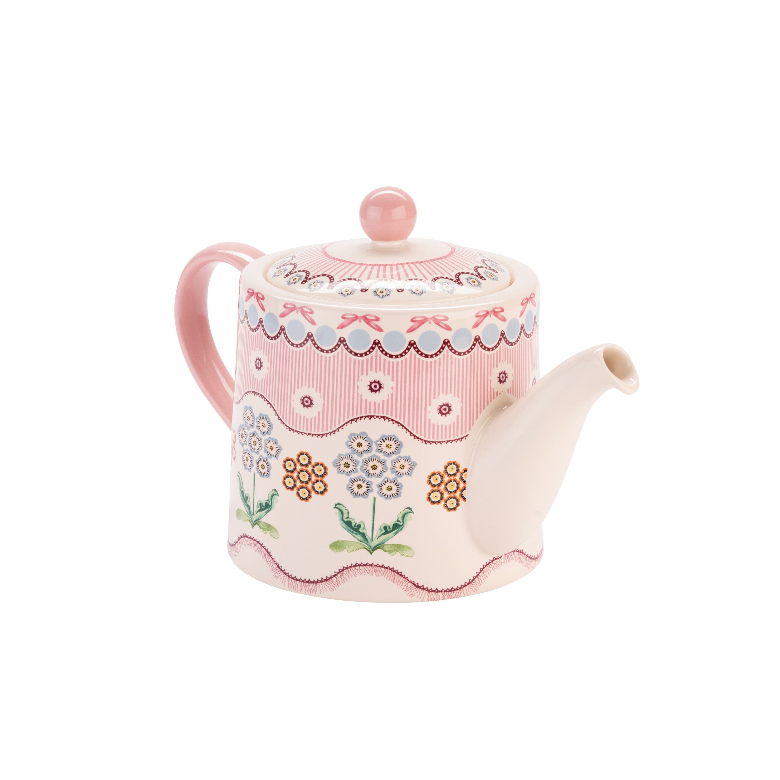CATH KIDSTON SPITAFIELDS SILK PINK TEAPOT