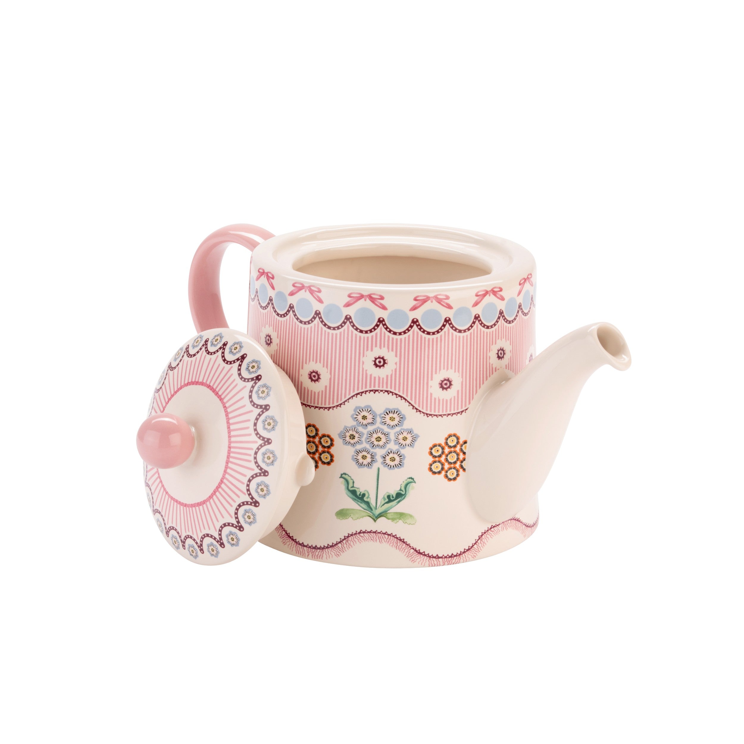 CATH KIDSTON SPITAFIELDS SILK PINK TEAPOT