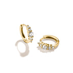 THOMAS SABO SILVER GOLD COLOUR CZ SET SMALL HOOP EARRINGS