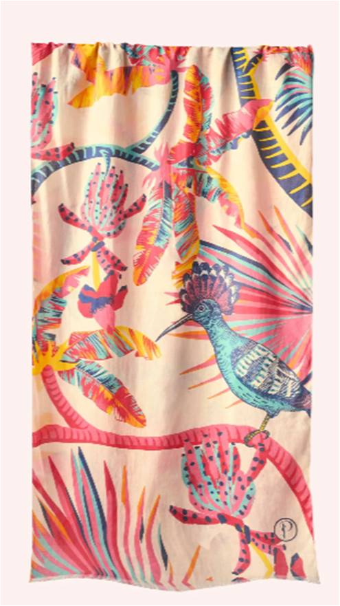 Tropical Paradise Design Printed Scarf