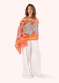 PAISLEY POPPIES COTTON SCARF by POWDER