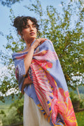 CRANE PERIWINKLE SCARF by One Hundred Stars