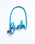 TURQUOISE THE "FUCK" WORD NECKLET WITH MAGNET CLASP