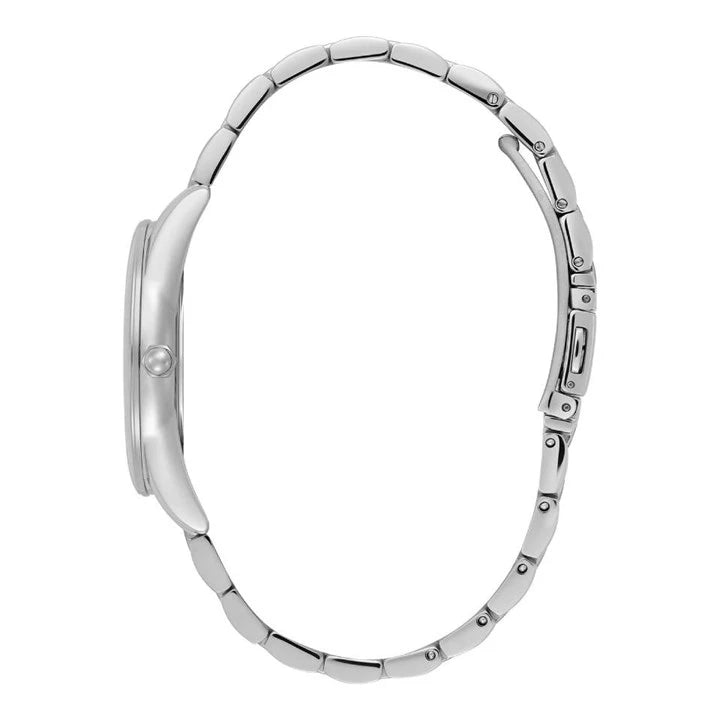 LDS SS OLIVIA B RND CAND D.PINK SWIRL 34MM DL BW