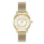 LDS GP OLIVIA B RND WHT CZ SUNRAY 30MM DL MESH BW