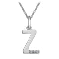 SILV INITIAL Z HOT DIAMONDS 16-18" TRACE CHAIN