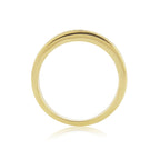9CT YG 12ST. DIAMOND 0.25CTS CHANNEL SET 1/2 ETERNITY RING