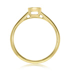 9CT YG SIZE" 0.10CT MIRACLE PLTE DIAM SOLITAIRE RING