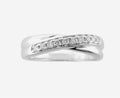 9WG DIAM 0.15CT BEAD CLAW SET TWIST 1/2 ETERNITY RING