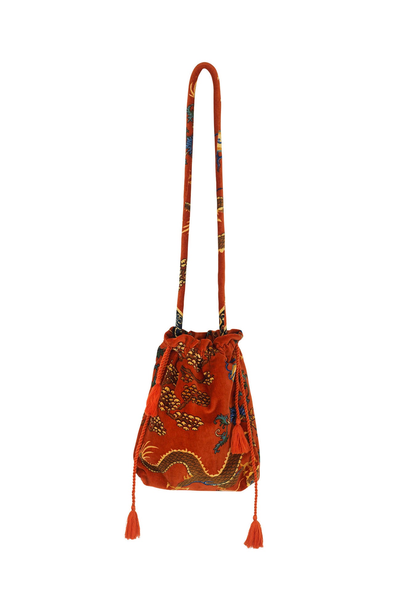 DRAGON RUST TASSLE BAG