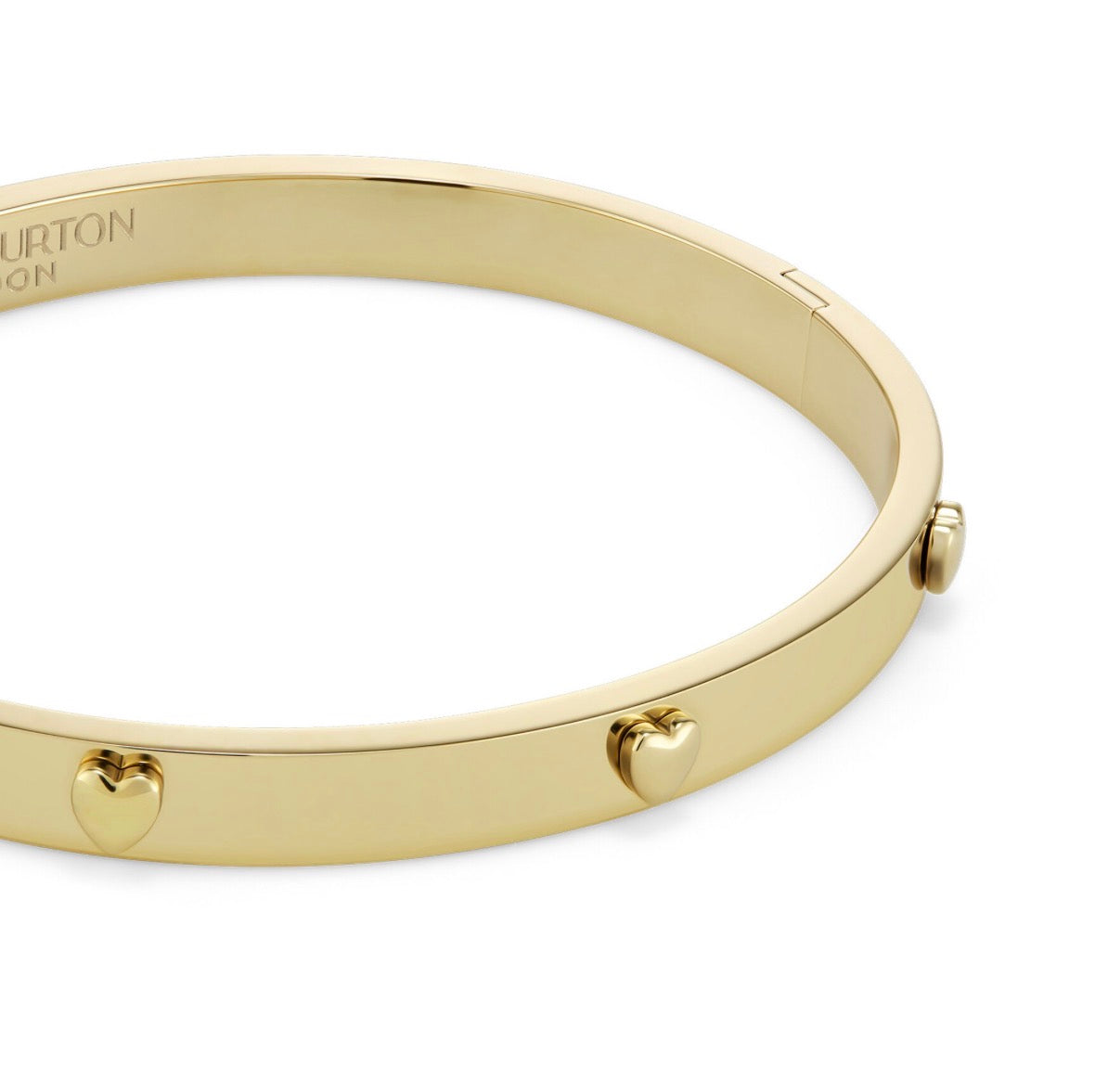 SS GP MINI HEART HINGED MAGNET BANGLE .