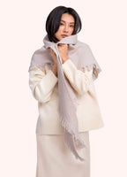 CREAM EMILY COSY KNIT SCARF by POWDER