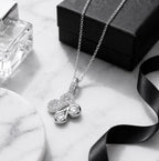 SILVER ICONIC BOODLED MIRROR MOTIF PENDANT & CHAIN