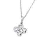 SILVER ICONIC BOODLED MIRROR MOTIF PENDANT & CHAIN