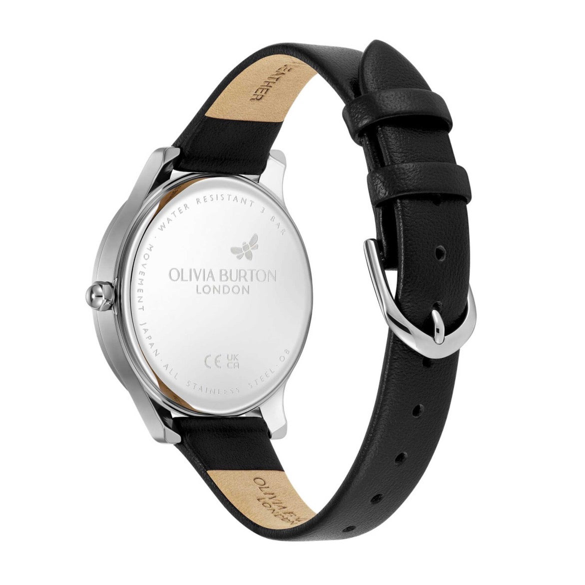 LDS SS OLIVIA B RND BLK DL. CRYST BLK SW