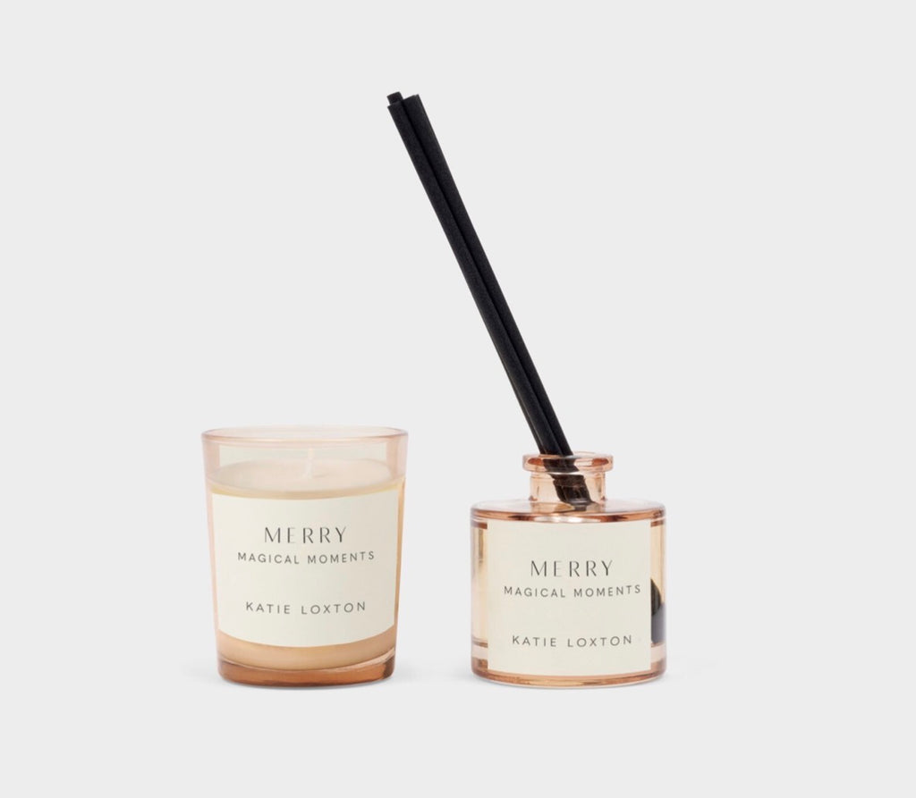 KATIE LOXTON SO VERY MERRY CANDLE AND DIFFUSER GIFT SET BLACKBERRY NOIR