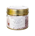 LIME BASIL & BERGAMOT CANDLE IN MAT GOLD 180G TIN