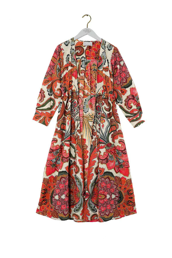 FIESTA ORANGE DUSTER JACKET by 100 Stars