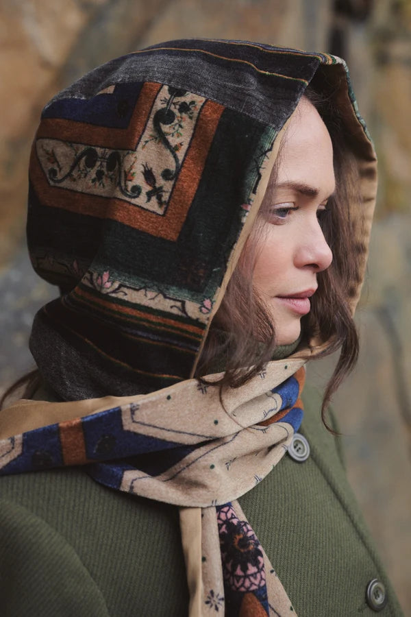 FLEUR DE LYS VELVET HOOD by One Hundred Stars