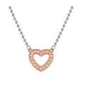 134004/022 NOM SS RGP CZ HEART PEND & BEAD CH - DAMORE