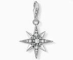 T SABO SILV CZ ROYALTY STAR PENDANTS CHARM