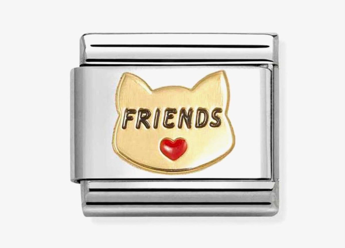 030285/68 NOM RED HEART CAT FRINDS ENAMEL - SYMBOLS