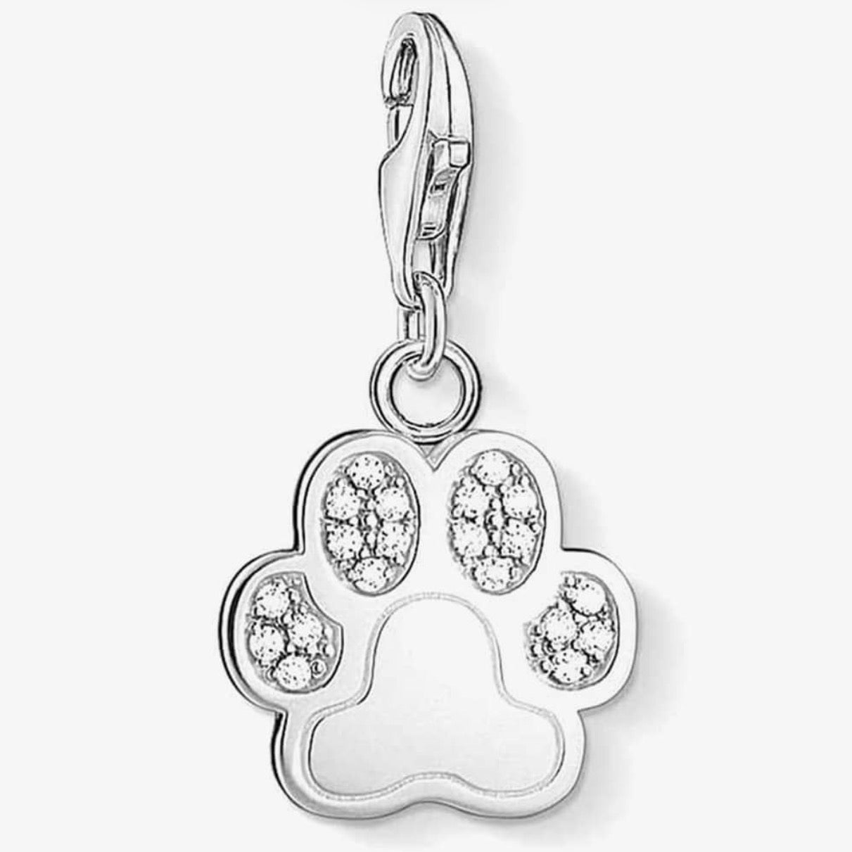 T SABO SILV CZ PAW PEND CHARM