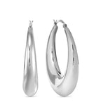 134320/001 Nomination Ecclettica Silver Coloured Steel Large Hoop Earrings