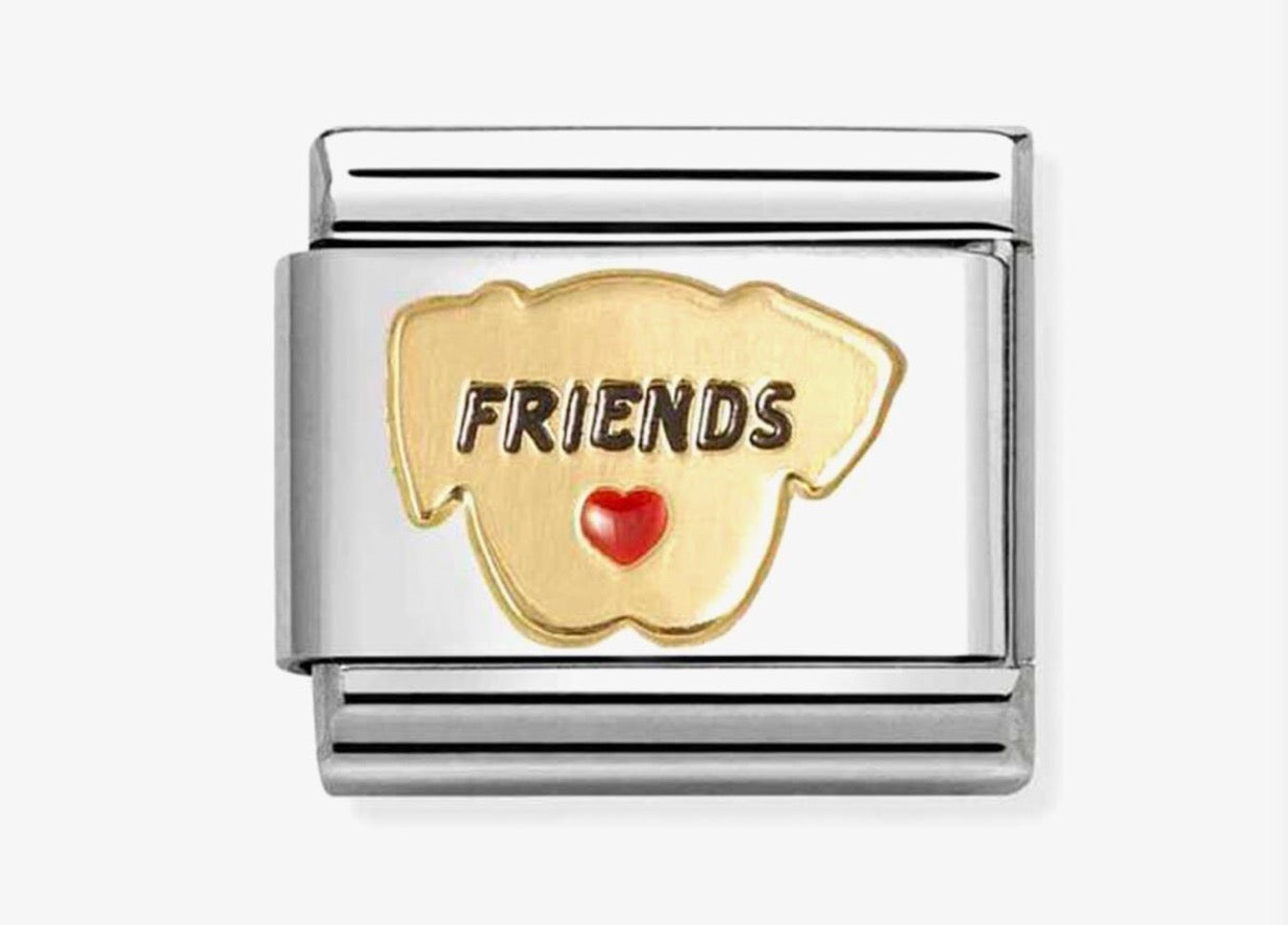 030285/69 NOM RED HEART DOG FRINDS ENAMEL - SYMBOLS