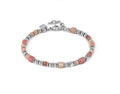 027935/090 NOMINATION INSTINCT STEEL PINK JADE BRACELET - INSTINCTSTYLE