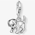 T SABO SILV PL PUPPY PEND CHARM