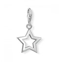 T SABO SILV PL OPEN STAR PEND CHARM