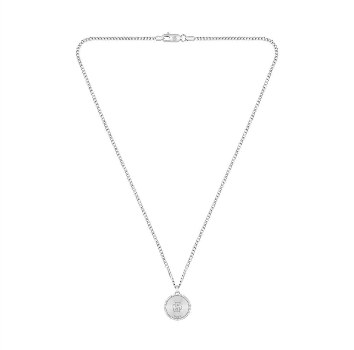 1580841 | GENTS SS BOSS RND MEDALLION NORTH PENDANT ON CURB CHAIN