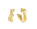 134316/012 Nomination Ecclettica Gold Coloured Steel Hoop Earrings