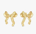 134321/012 Nomination Ecclettica Gold PVD Plated Steel Bow Earrings