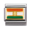 030236/17 NOM INDIA FLAG ENAMEL - ASIA FLAGS